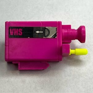 Barbie Video Recorder with Microphone VHS Video Recorder Solid Pink Color Plasti